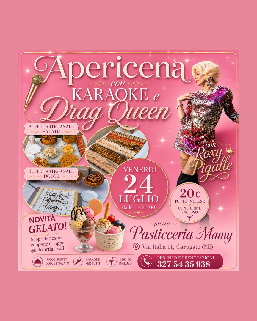 Apericena con Karaoke e Drag Queen